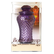 Bottle Lamp Amethyst