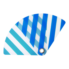 Pocket Size Uchiwa Stripe (Blue)