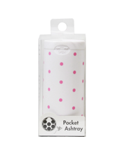 Pocket Ashtry Graphic Dot White