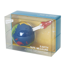 Earth Tape Measure Blue & Red